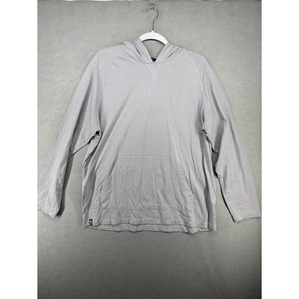 The North Face Pullover Sweatshirt Mens Size XL Base Layer Hoodie Stretch Gray
